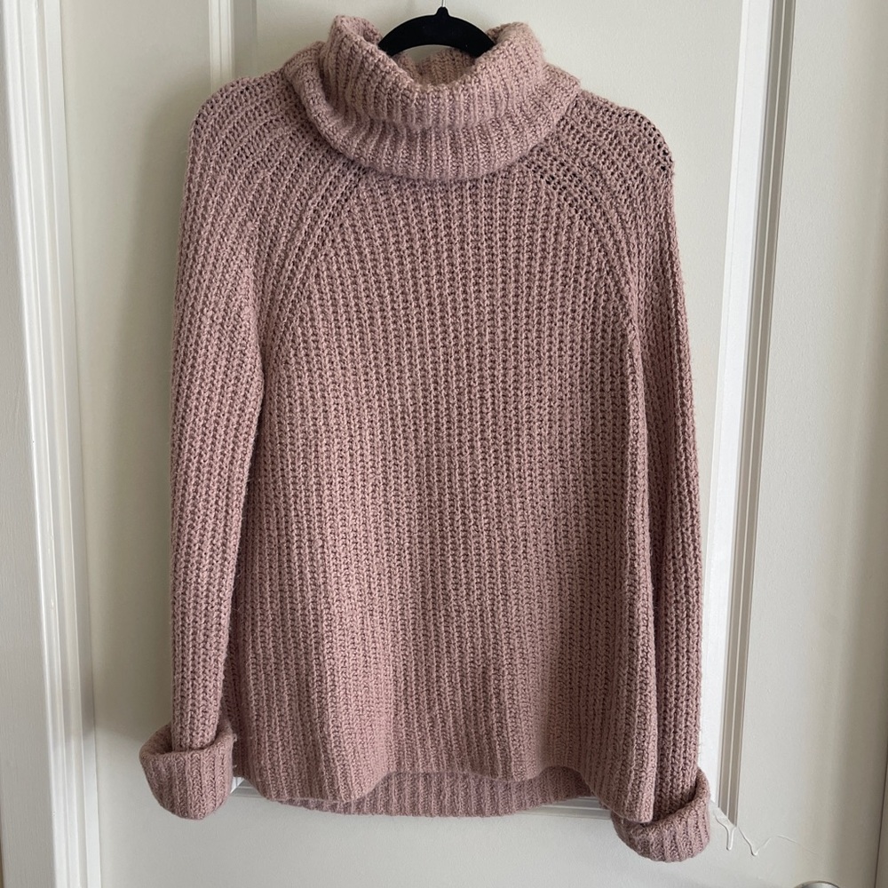 BP Cowl Turtleneck Oversized Sweater